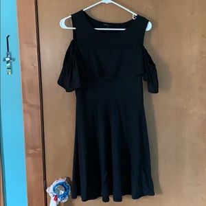 cute shoulder cut dress